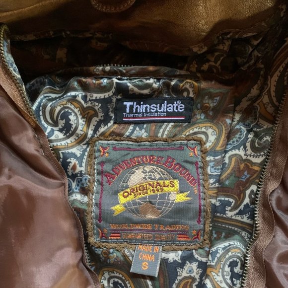 Vintage Adventure Bound leather jacket - size small - Picture 4 of 8